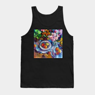 Still LIfe with Flowers & Fruits Tank Top